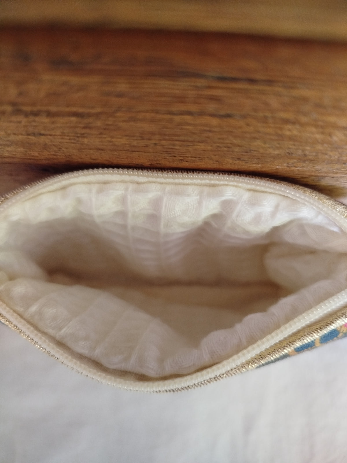 Pochette zipée - Fleurie