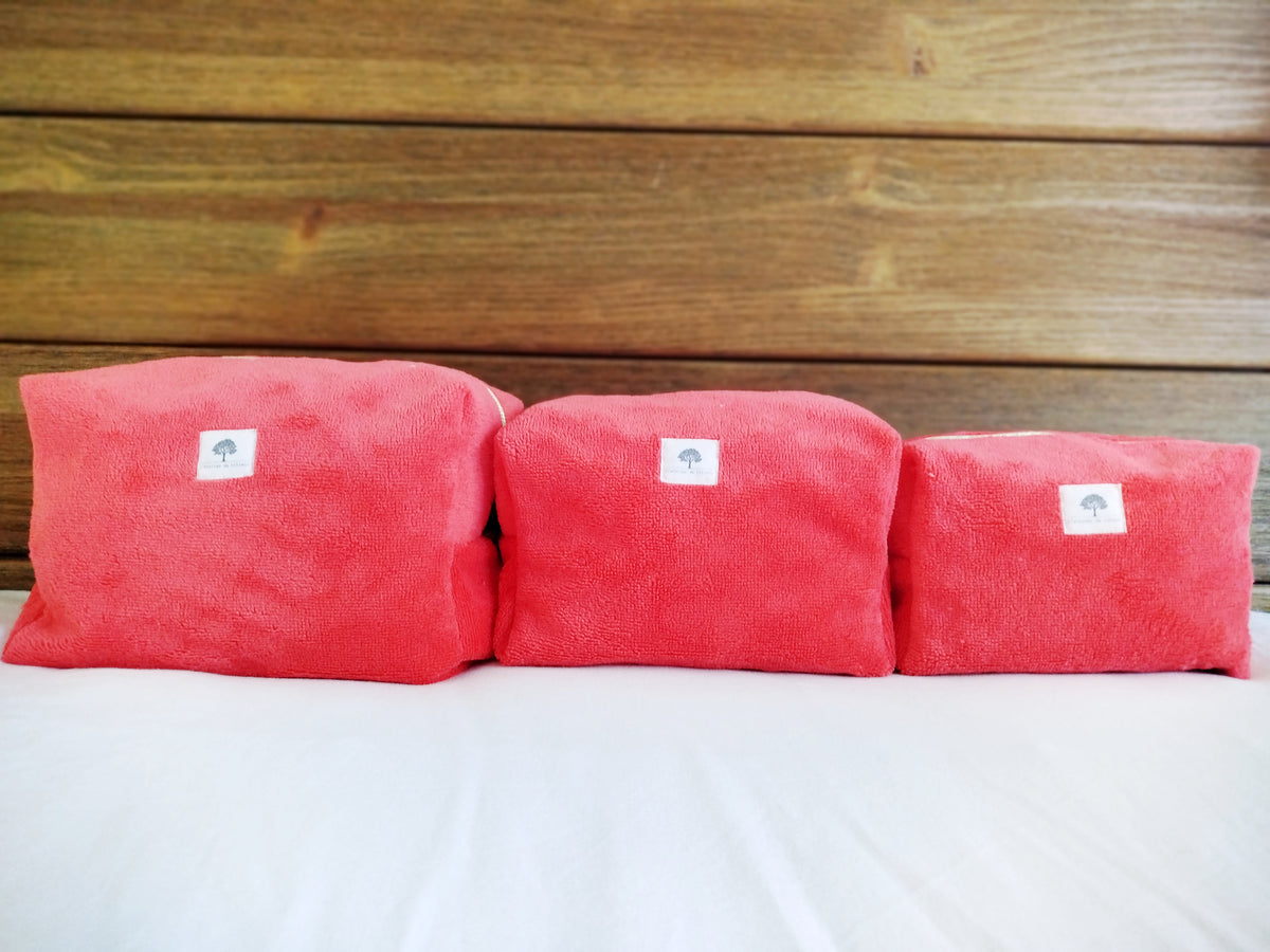 Trousse de Toilette Artisanale - Corail