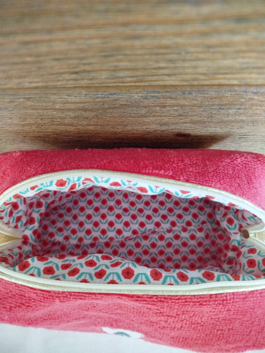 Trousse de Toilette Artisanale - Corail