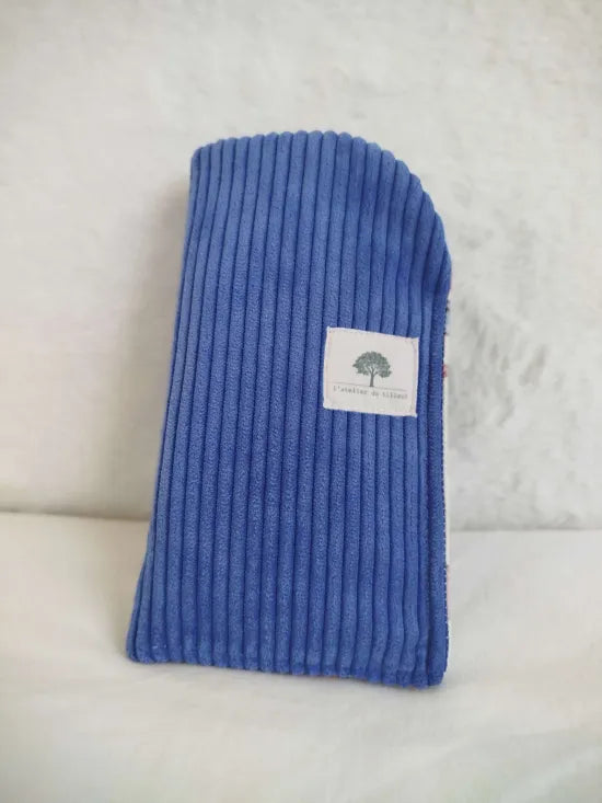 Etui à lunettes - Velours bleu