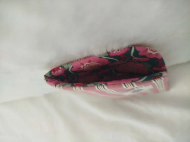 Etui à lunettes - Rayures rose
